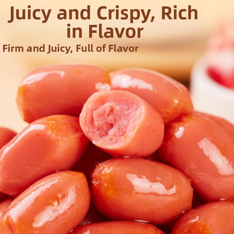 YuGuan Ready-to-eat  Mini Sausages Meat Bites 40g High Protein Taiwanese Packaged Spicy Snacks Red Pepper Flakes for On-the-Go & Drinking Delight